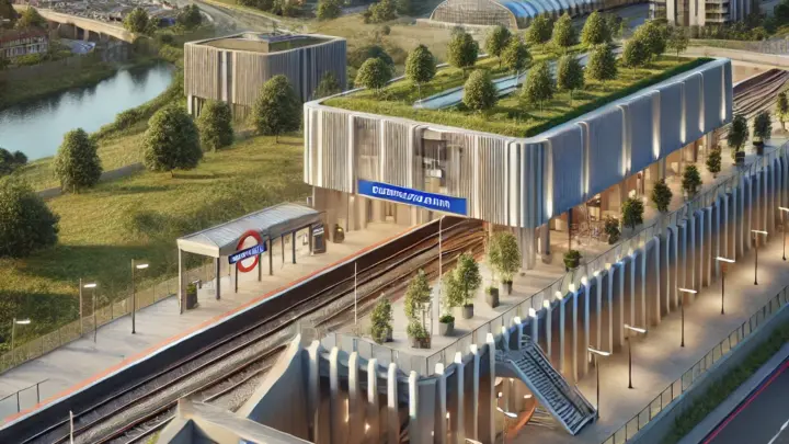 Die Perivale U-Bahn-Station in London