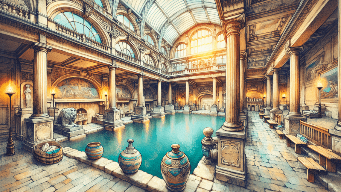 Besuch der Römischen Bäder in Bath – historische Heilbäder und Museum