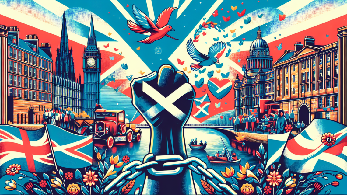 die schottische Unabhängigkeitsbewegung