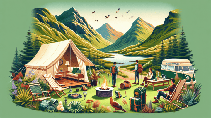 Teilnahme an einem Glamping-Abenteuer in den schottischen Highlands