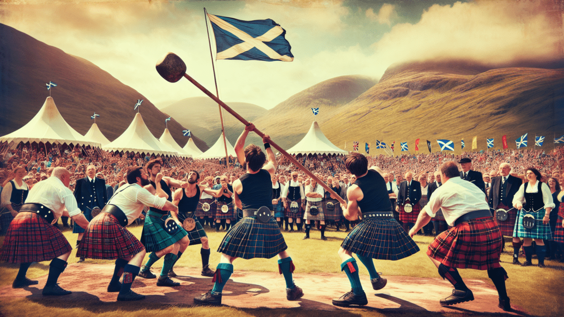 Teilnahme an einem Highland Games Event – erleben Sie schottische Sportwettkämpfe