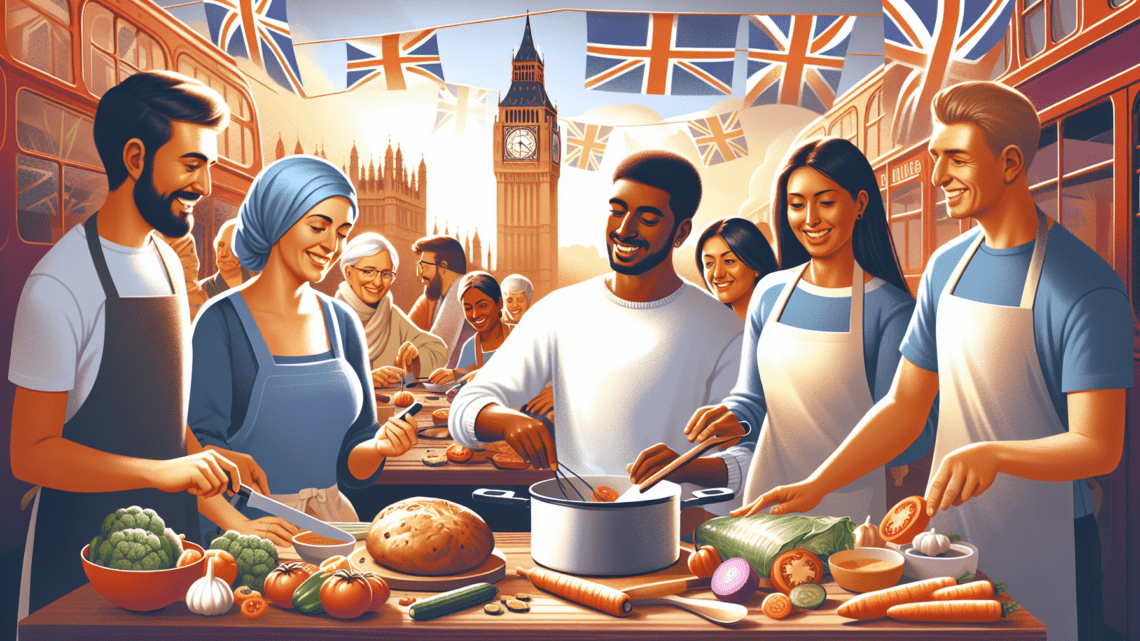 Teilnahme an einem Kochkurs für traditionelle britische Gerichte