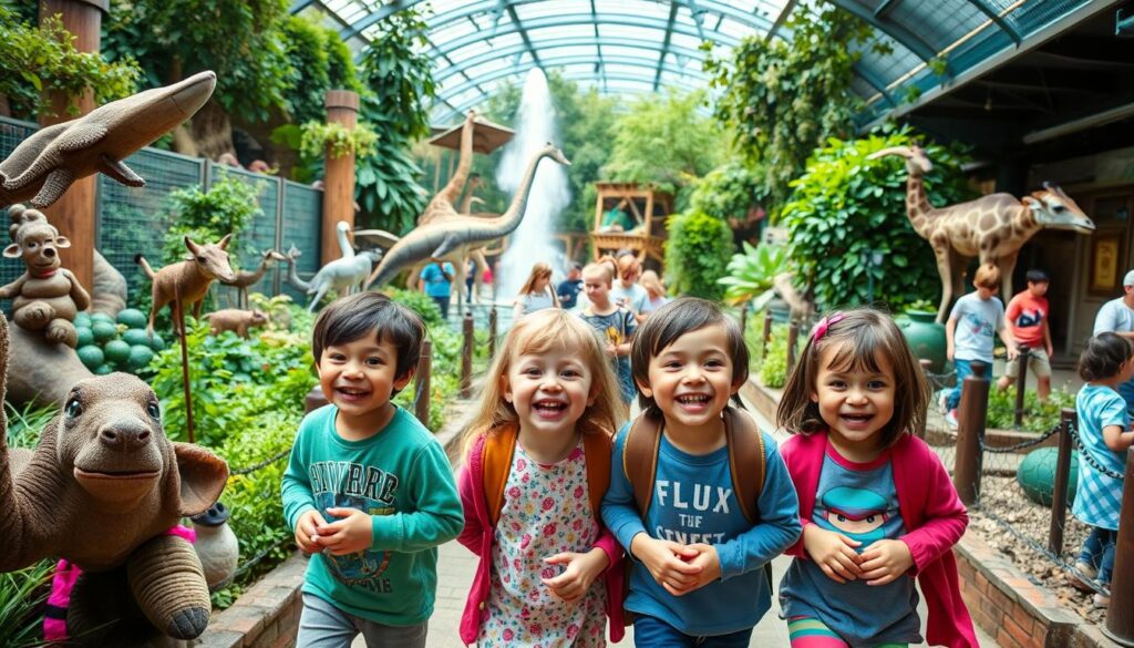 Kinder im London Zoo