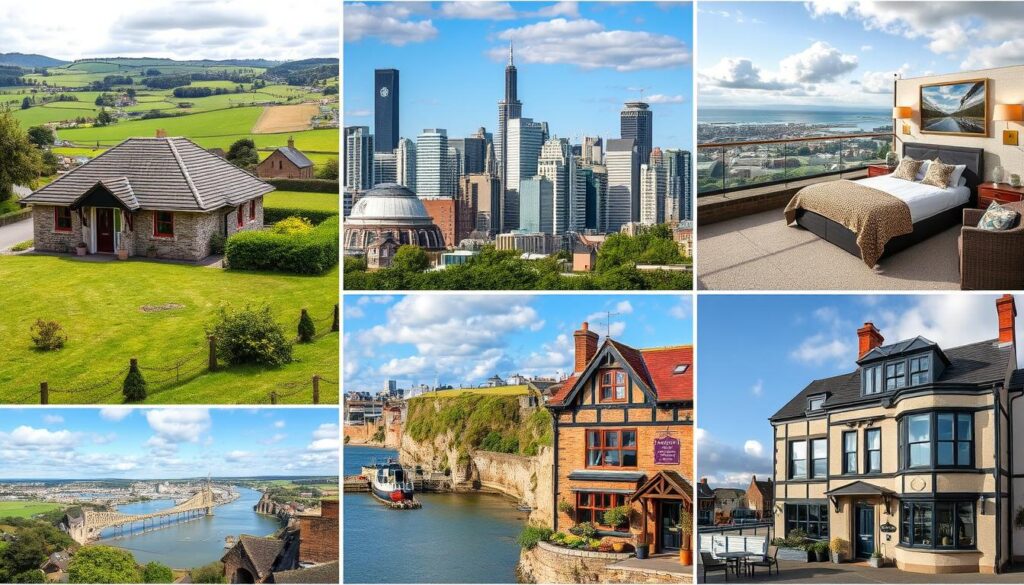 Unterkunftsvielfalt in Großbritannien