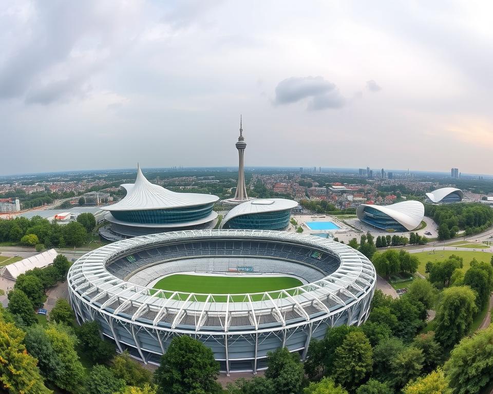 Architektonische Highlights des Olympiaparks