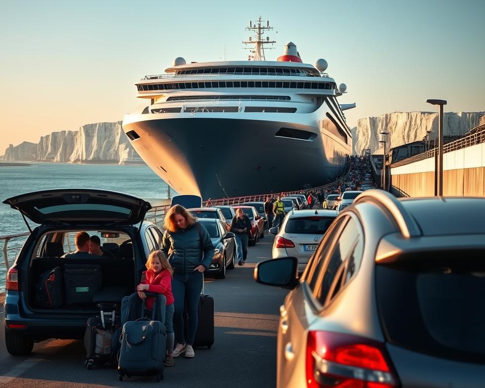Auto Fähre England Frankreich Vorbereitung