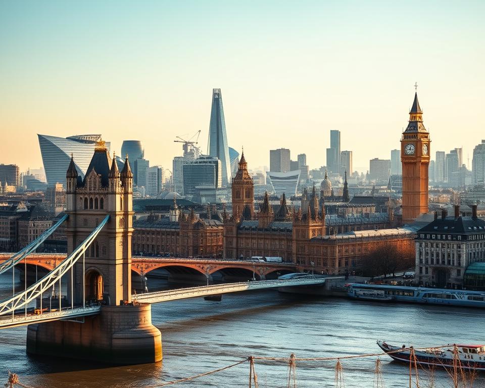 Beste Reisezeit London Stadtansicht