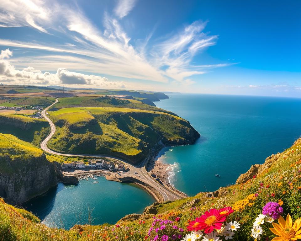 Cornwall Küstenrouten Panorama