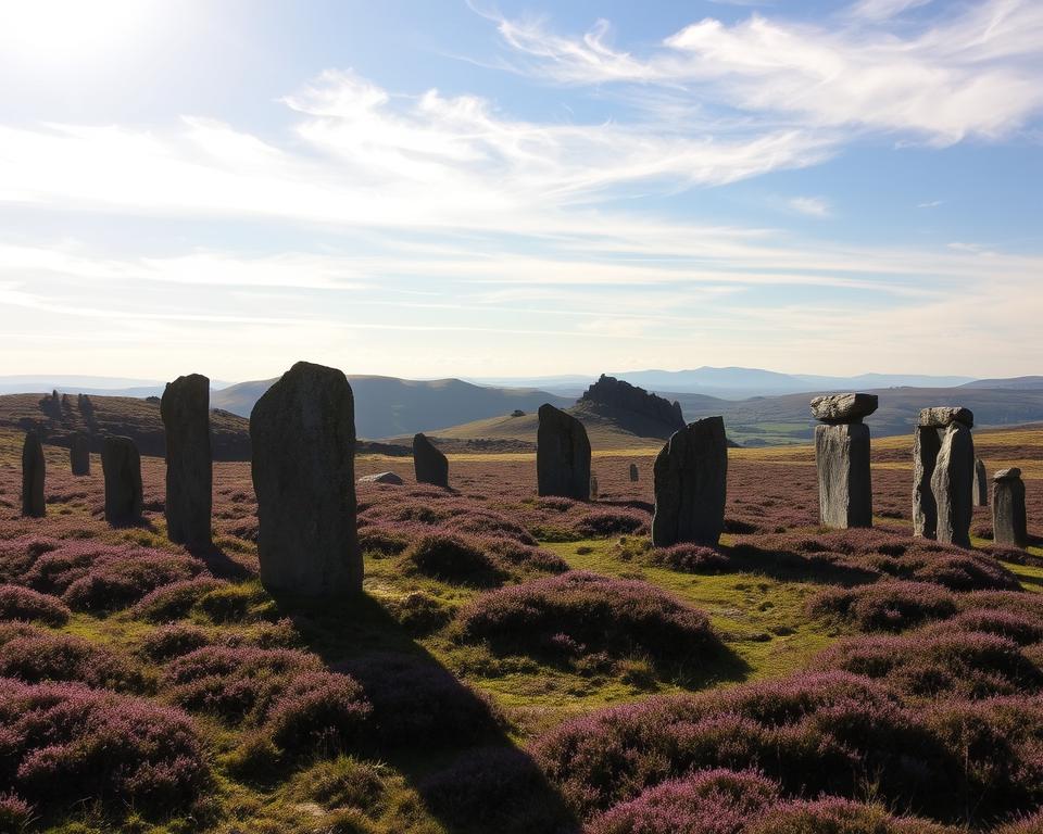 Dartmoor Steinkreise prähistorische Archäologie
