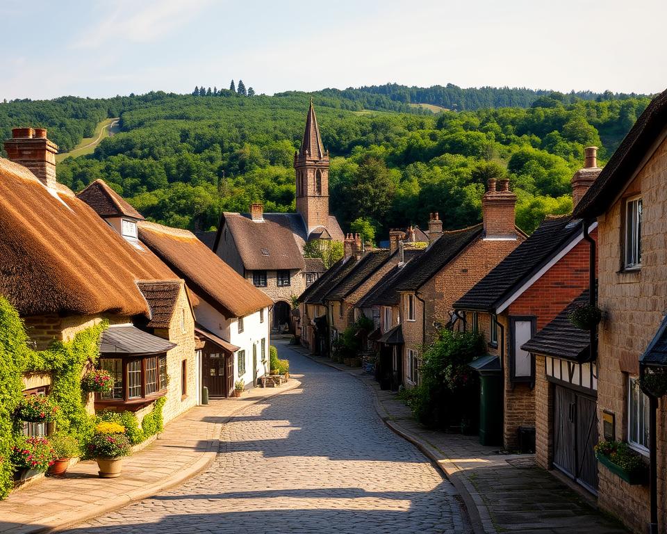 Dörfer New Forest historische Stätten