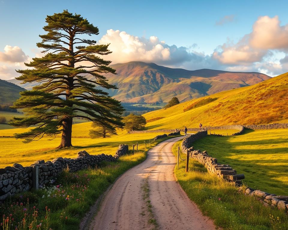 Exmoor Wanderwege Landschaft