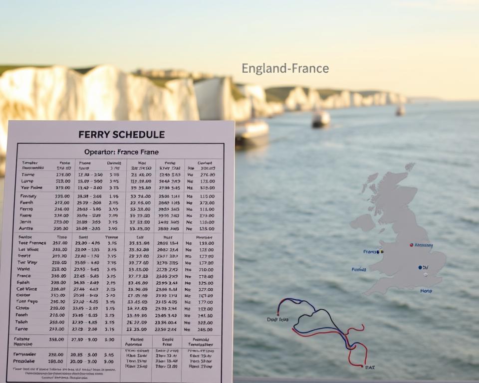 Fährfahrpläne England-Frankreich