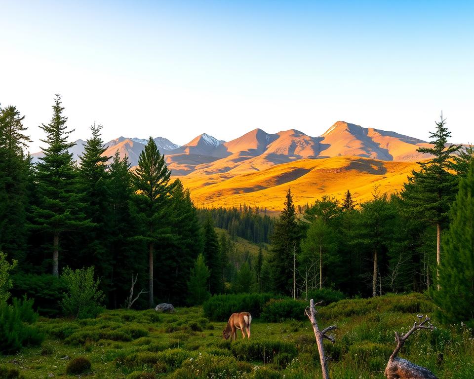 Fauna und Flora im schottischen Hochland