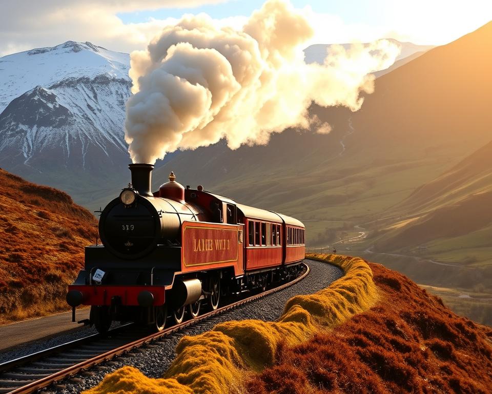 Jacobite Steam Train in den Schottischen Highlands
