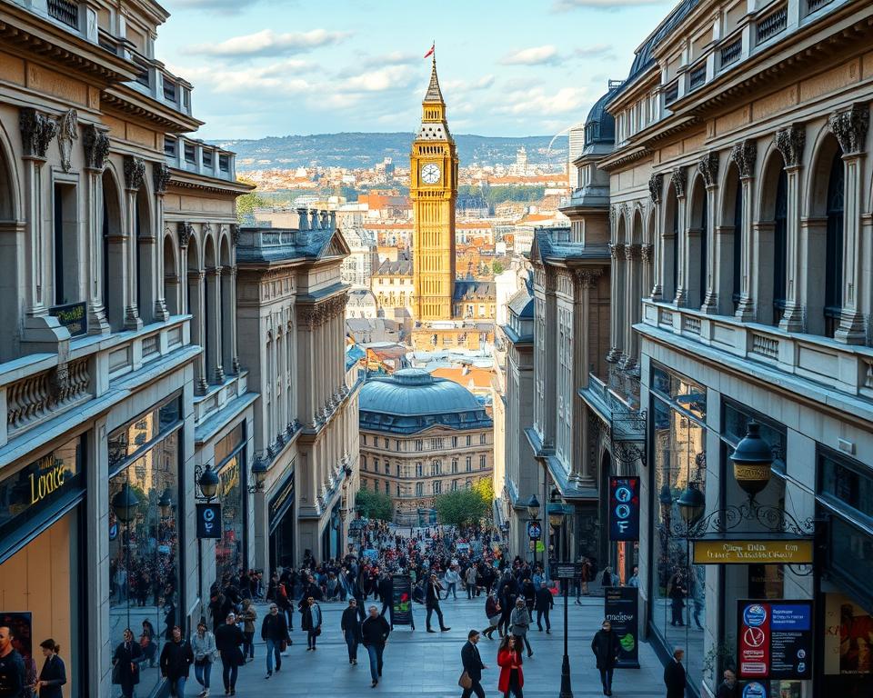 Londoner Warenhäuser Panorama