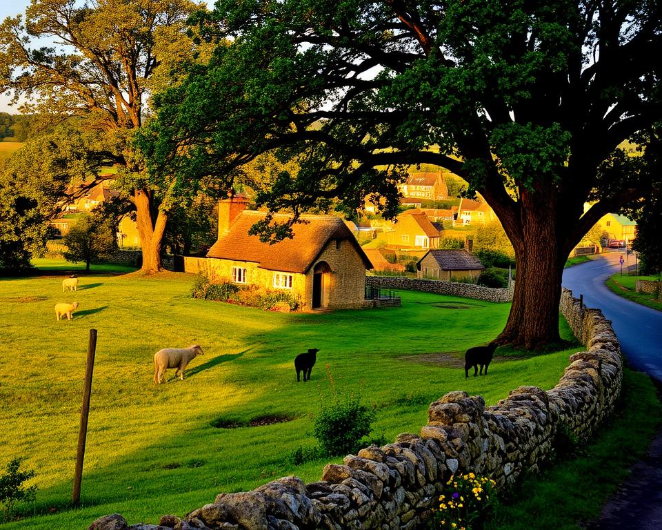 Malerische Cotswolds Landschaft