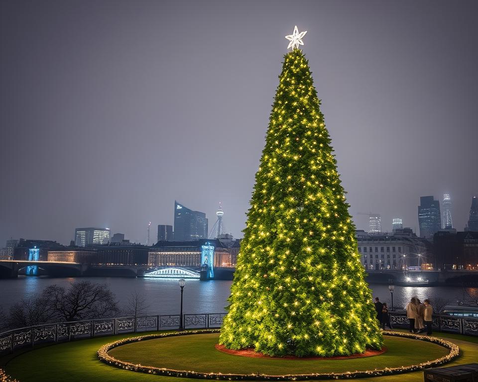 Nachhaltiger Weihnachtsbaum London