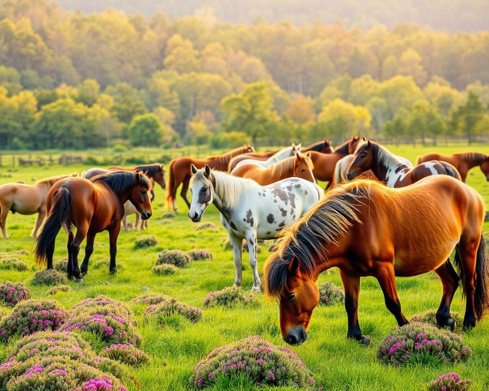 New Forest Ponys in freier Wildbahn