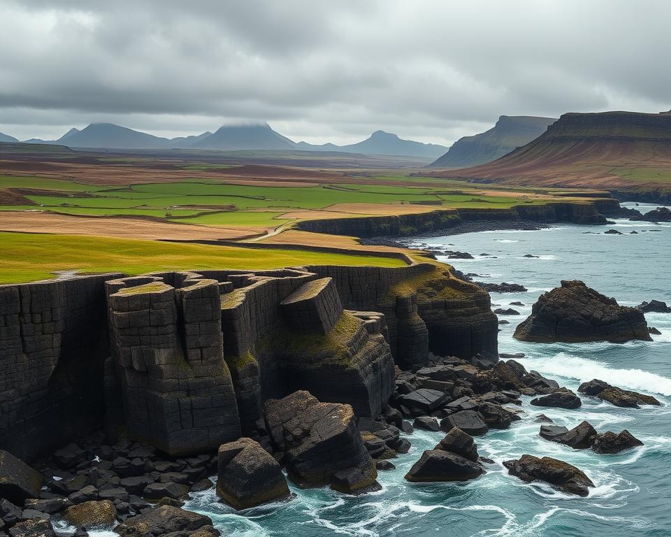 Nordirland Landschaft mit Giant's Causeway