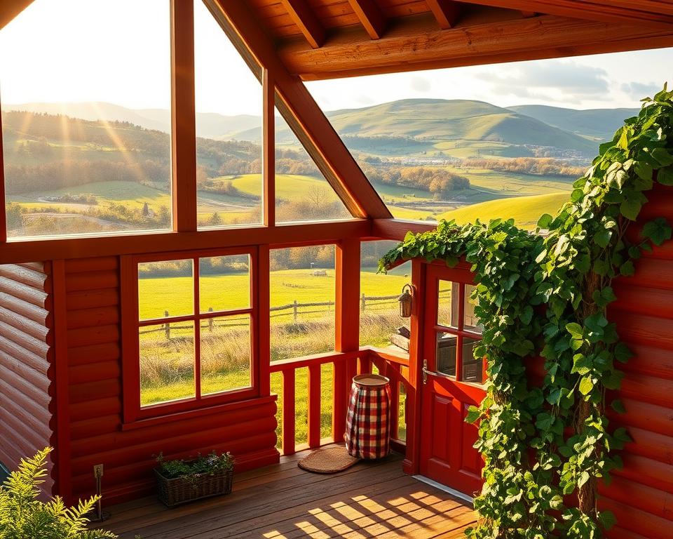 Otis' Haus rotes Chalet in Sex Education