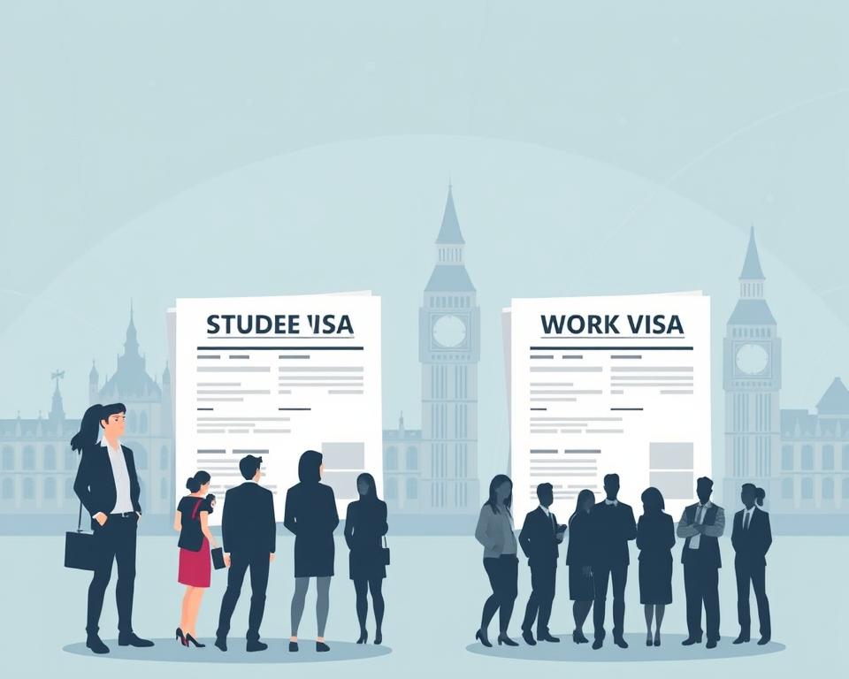 Studentenvisum und Arbeitsvisum Großbritannien
