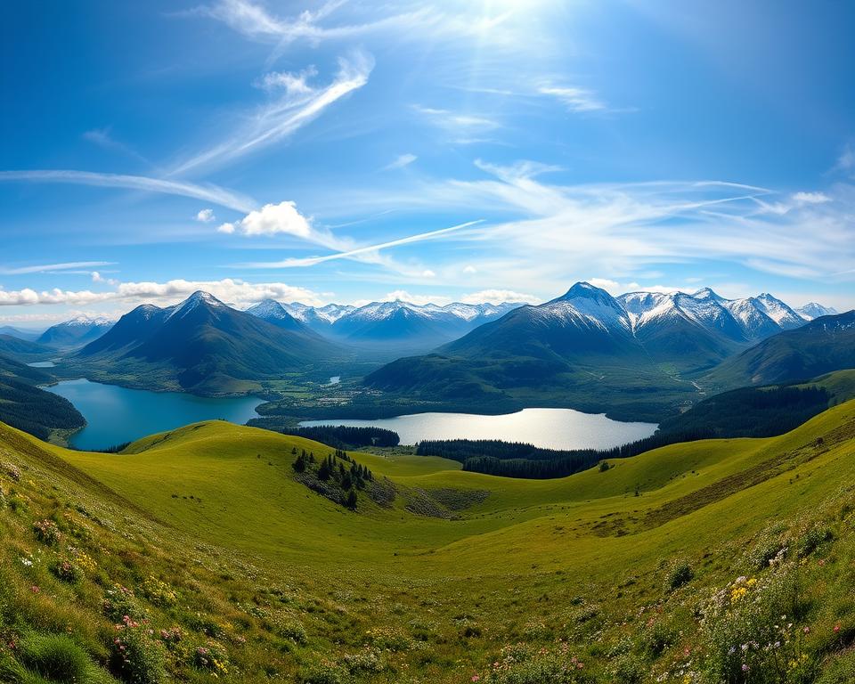 Trossachs Naturschönheiten Panorama