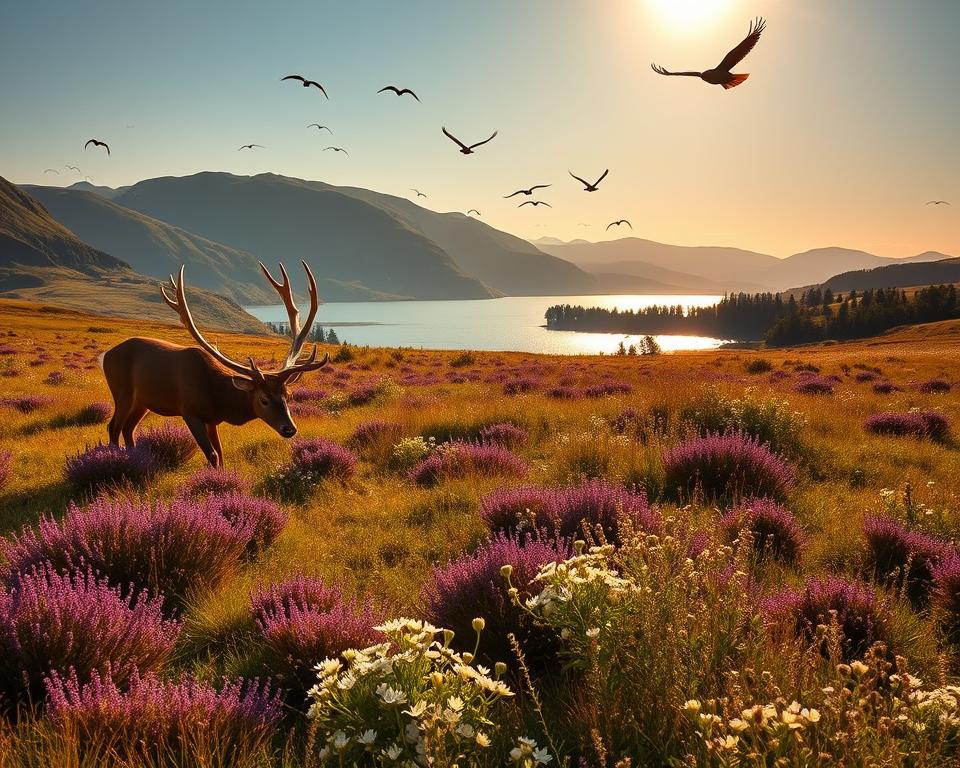 Trossachs Wildtiere und Pflanzen