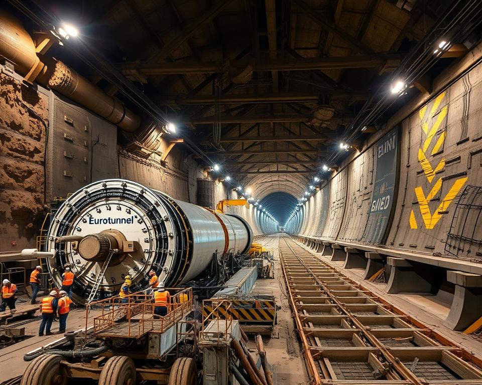 Tunnelbautechnik Eurotunnel Bohrverfahren