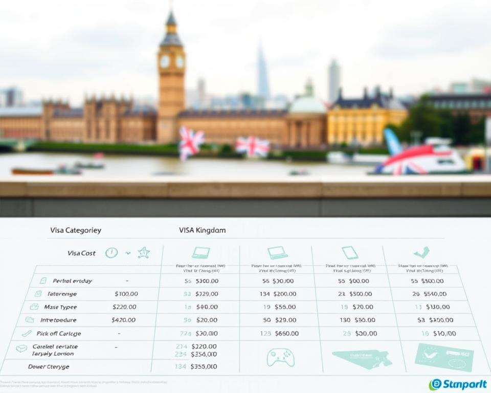 Visumkosten für Großbritannien