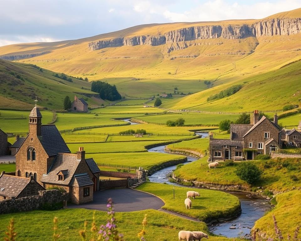 Yorkshire Dörfer Landschaft