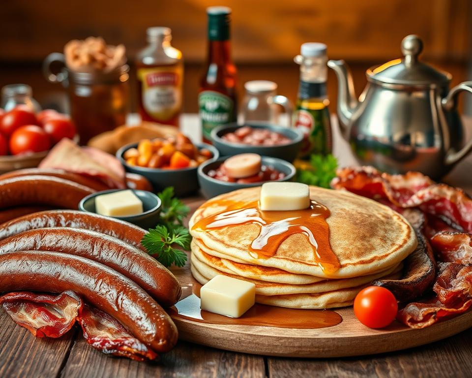 Authentisches irisches Frühstück Zutaten