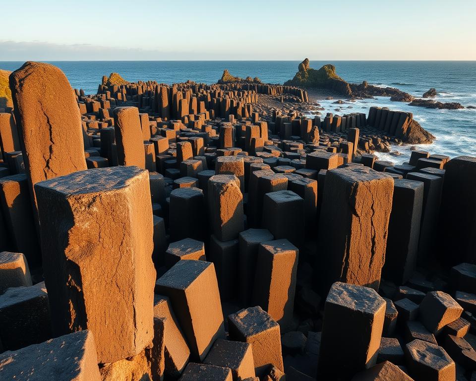 Basaltsäulen am Giants Causeway