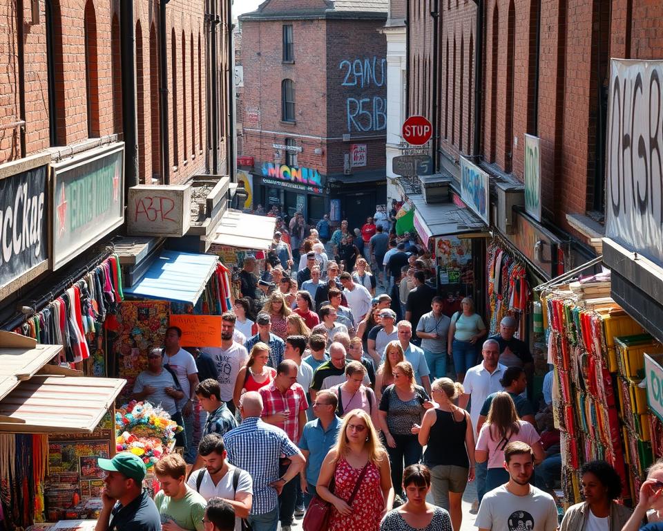 Brick Lane Market Multikulturelles Markttreiben