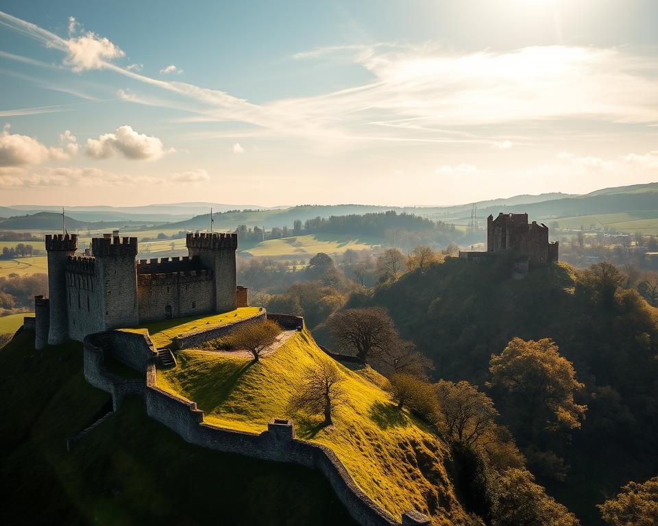 Burgen in Wales historische Bauwerke