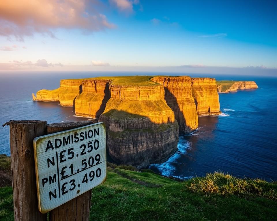 Eintrittspreise Cliffs of Moher