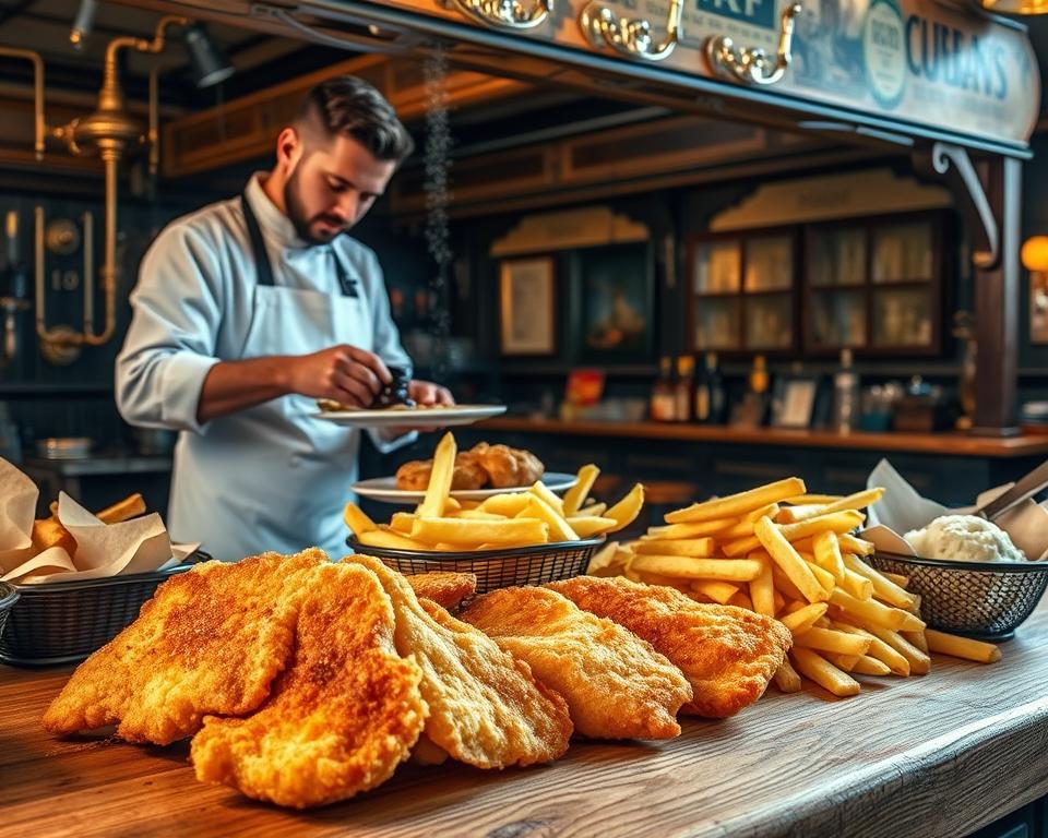 Fish and Chips traditionelle Zubereitung