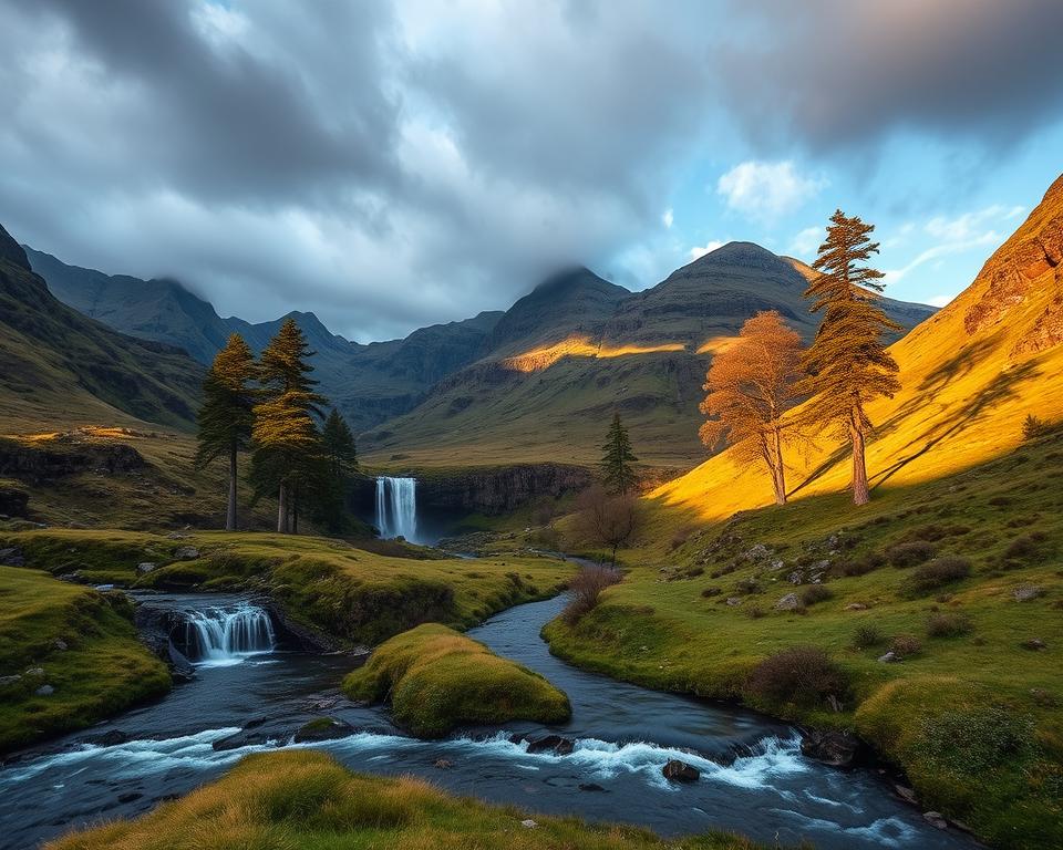 Glen Coe Highlands Tal Landschaft