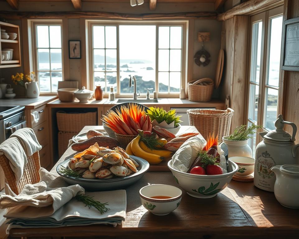 Meeresfrüchte Inishbofin Küche