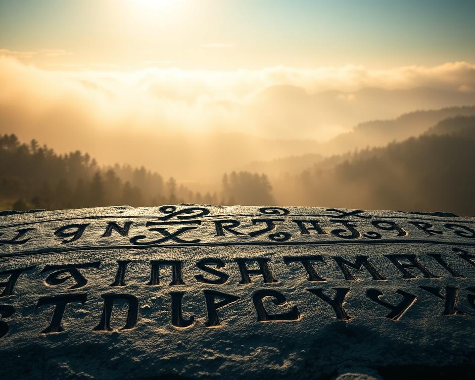 Ogham Alphabet Alte Schriftzeichen