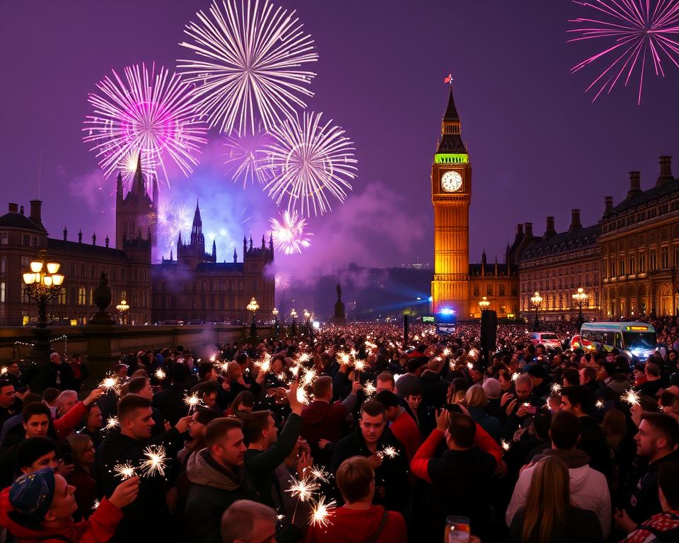 Silvesterfeiern in Edinburgh und London Silvesterfeiern in Edinburgh und London