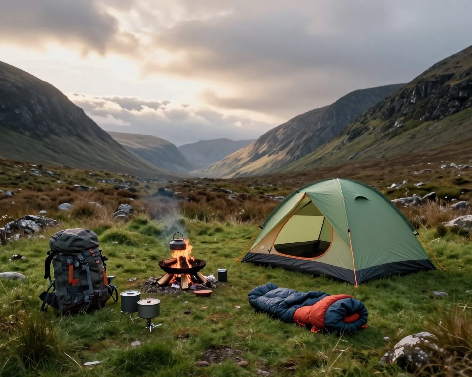 Camping Ausrüstung für Schottland Camping Ausrüstung für Schottland