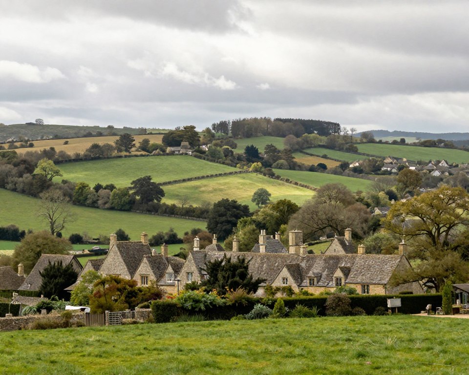 Cotswolds beste Reisezeit Landschaftsansicht